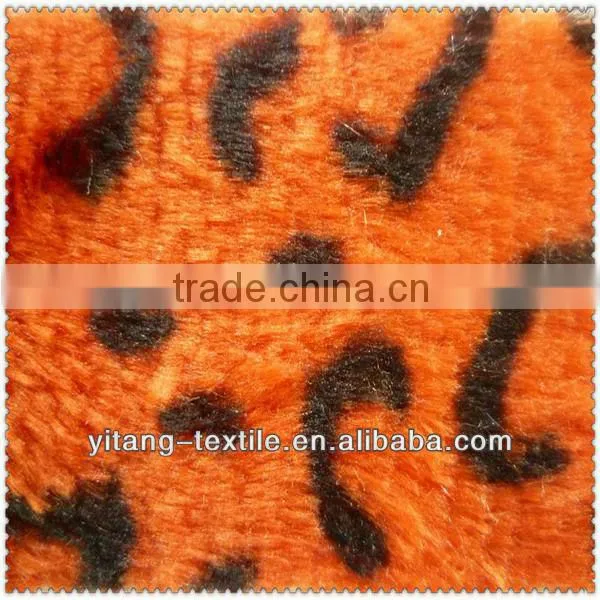 Polyester Printed Leopard Skin Fur Plush,faux Fur Plush photo-3
