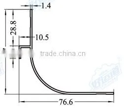 05116 Angle Corner Protector / Aluminum Profile Rail for Refrigerated Truck / Truck Body Aluminum Angle photo-2