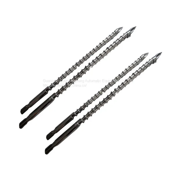 Double Alloy Screw for Vertical Injection Molding Machine Processed By Advanced Nitriding Technology With Hard Gold photo-2