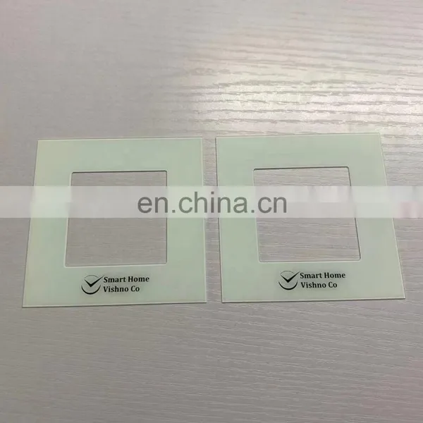 0.7mm Ultra Thin Silk-screen Printed Glass White Ceramic Fritted Printing for Electronic Glass Panel photo-3