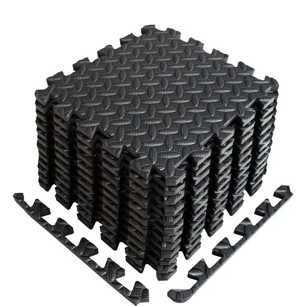 1/2 Inch SUPER EXTRA Thick Puzzle Exercise Mat Gym Equipment and Cushion With Interlocking Tiles 24 Square Feet for MMA
