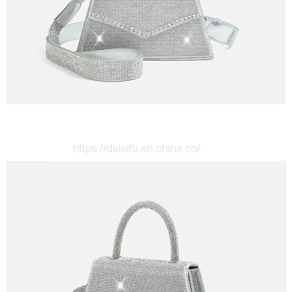 Women's Bag With Rhinestone Fashion Design Bling Handbag photo-4
