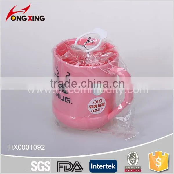 Plastic Funny Printed Red Coffee Cups With Handle photo-6