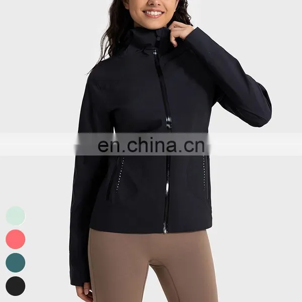 Casual Women's Fashion Sports Trench Windbreaker Windproof Waterproof Coat Custom Outdoor Jackets Women Hooded Windbreaker photo-4