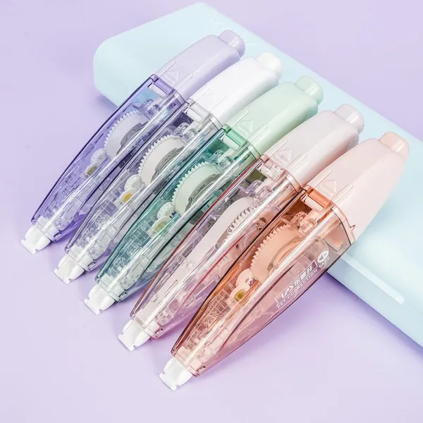 Custom Stationery New Pen Style Cute Colored Correction Tape Refillable Pen Press Type photo-4