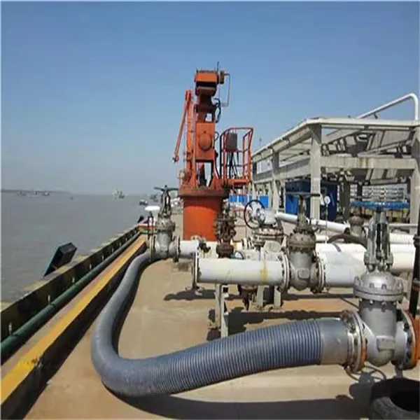 Loading and Unloading Composite Hose on Barges, Bottom Loading Composite Hose