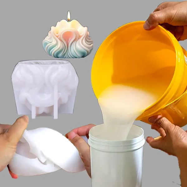 Platinum Curing Liquid Silicone Rubber for Making Candle Casting Molds AB Food Grade