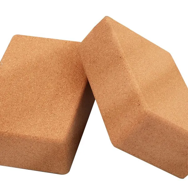 Laser Logo Engraved High Quality Cork Yoga Block and Brick photo-4