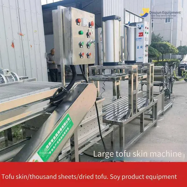 Tofu Skin and Thousand - Layer Tofu Production Line, All - Stainless - Steel Processing Equipment, Double - Peeling Pneumatic Pressing Soy Product Equipment photo-4