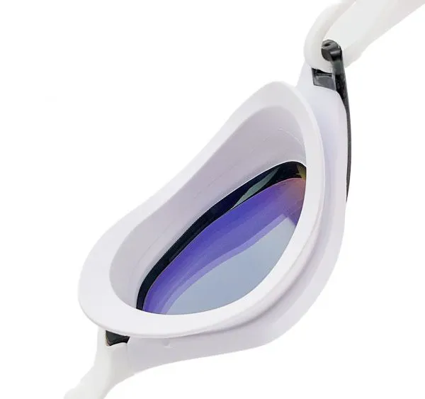 Larger Hybrid Small Swim Goggle Adults Anti-Fog Uv Protected Waterproof Mirror Coating High Definition Lens photo-3