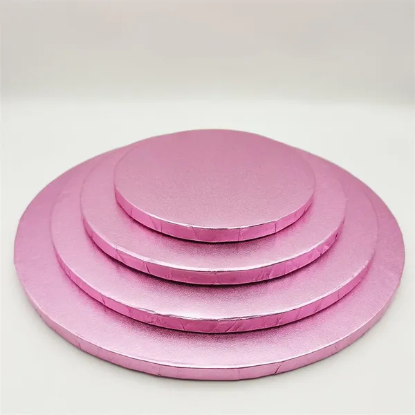 3mm -12mm Colour Printed Cake Boards Food-safe, Grease-resistant Corrugated Cardboard Cake Drum In10 -12 Inch Round or Square Shapes photo-4