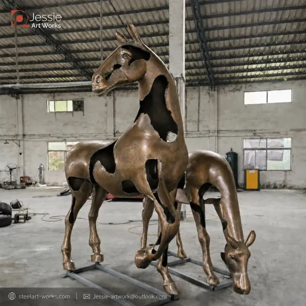 Mirror Polished Stainless Steel Animal Sculpture photo-4
