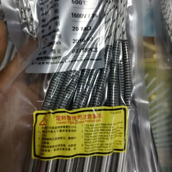 Imported Electric Heating Tube Manufacturer; High Power Heating Tube; Single-ended Heating Rod for Mold Heating photo-3