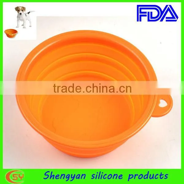Collapsible Travel Portable Silicone Feeding Bowl For Pets photo-4