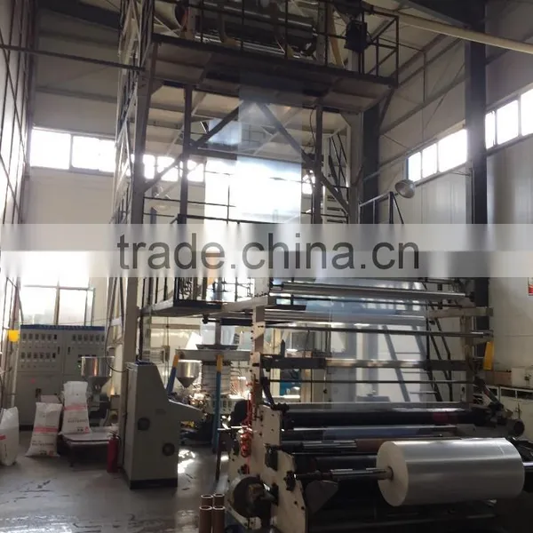 Three Layers Blown Plastic Film Co-extrusion Machinery photo-3