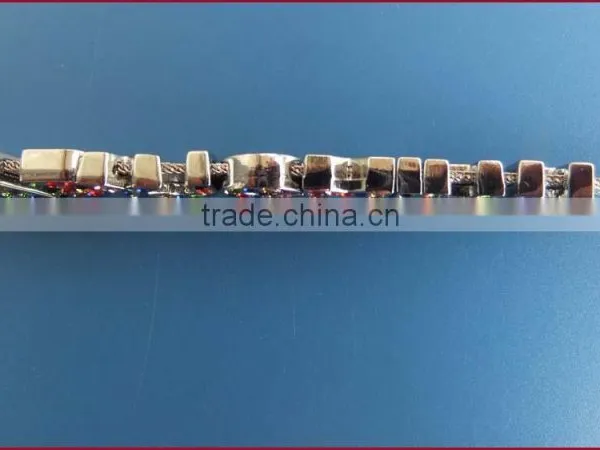 Letters Can be Wear on Steel Mesh Belt 8MM & 10MM Wide Wristband Stainless Steel Bracelet photo-4