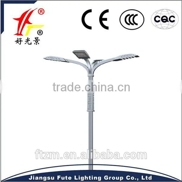 Round Shaped or Rectangular Shaped or Customized Galvanized Steel Street Lighting Pole Lighting Columns photo-2