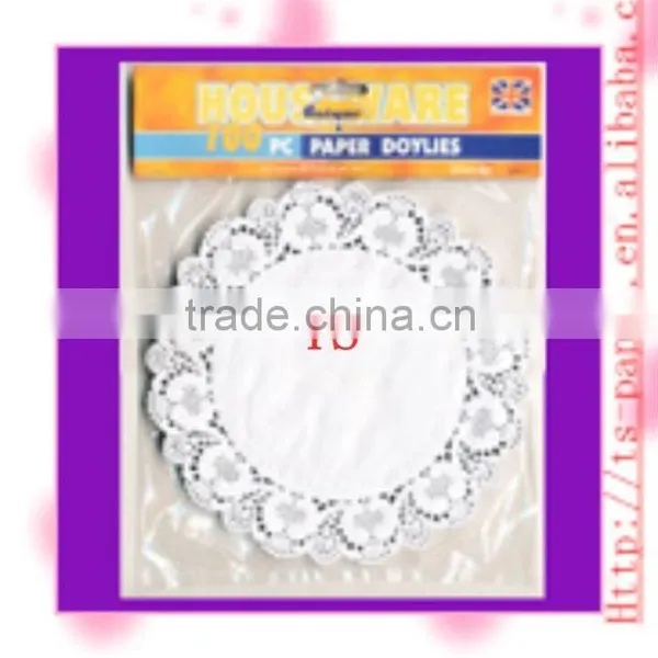 Round Paper Doilies in White Color photo-3