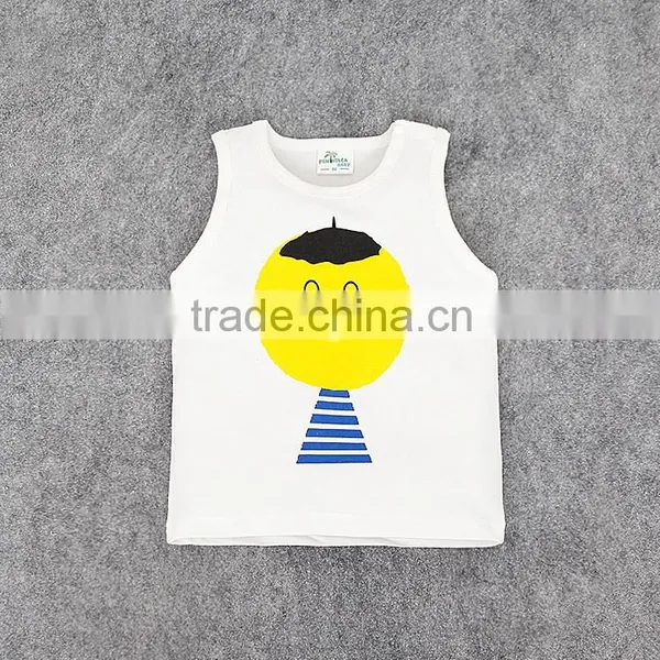 2016 Hot Selling Summer Kids Clothing Made in China Baby Cotton Printed Vest Kids Cotton Waistcoats photo-2