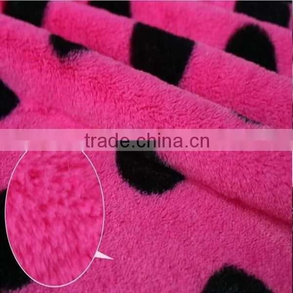 100%polyester Minky Dot Fabric by the Yard photo-2