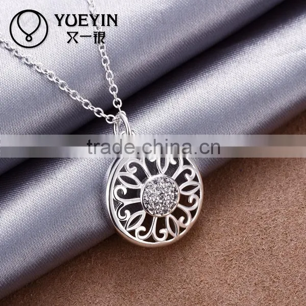 Newest Pure Silver Plated Necklace Designs Jewelry photo-5