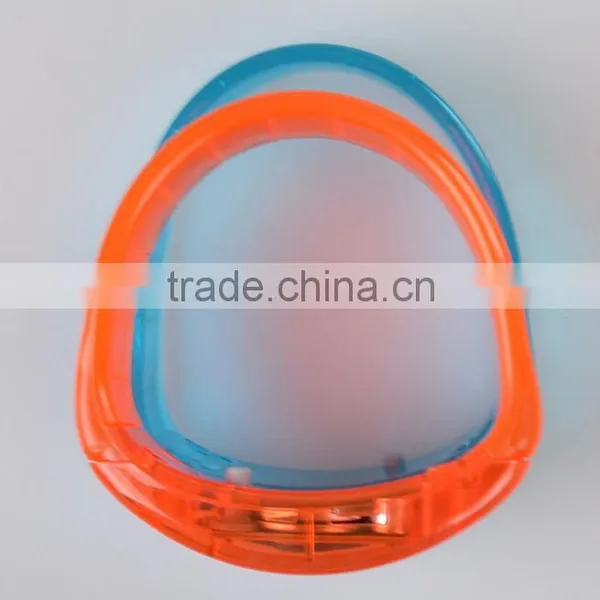 Transparent Sound or Motion Active Sensor LED Silicon Wristbands Bracelets photo-4