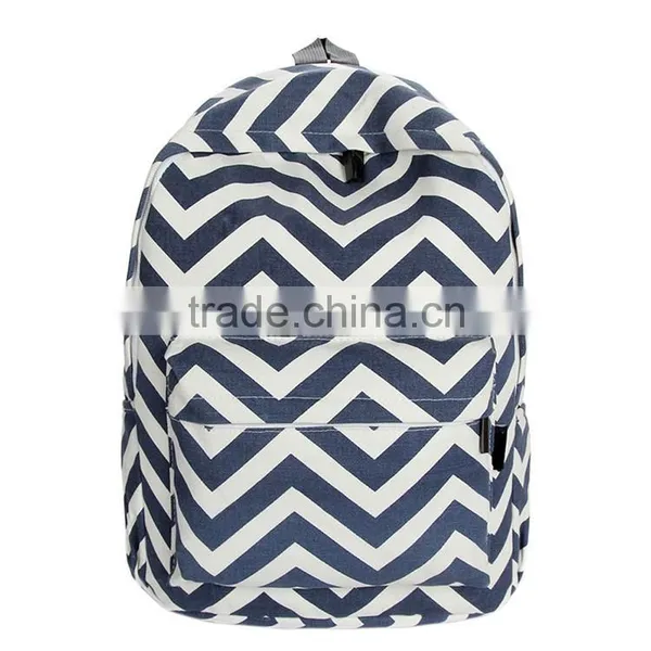 2016 Preppy Style Women Backpack Bags Double-Shoulder Sweet Stripe Canvas Travel Backpacks Schoolbag Backpacks For Teenage Girls photo-4
