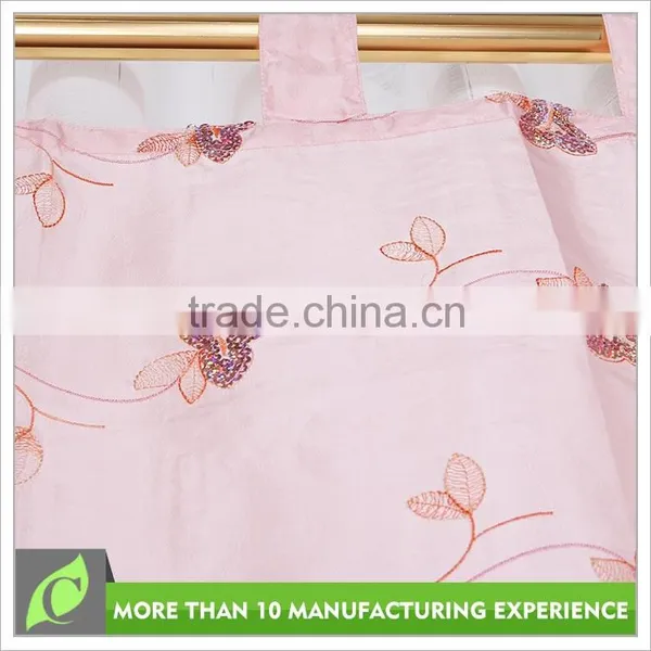 Upholstery Curtain Transparent Fashion Pink Elegant Living Room Curtain photo-2