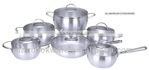 12pcs Aluminium Cookware