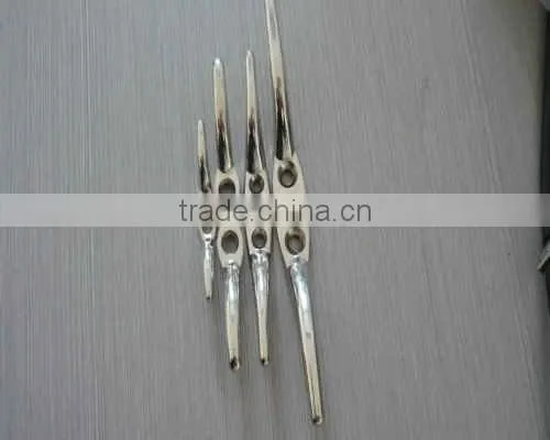Steel Electric Galvanized or Stainless Steel AISI 304 &316 Flag Halyard Cleat 67*12mm in China Manufacturer photo-2