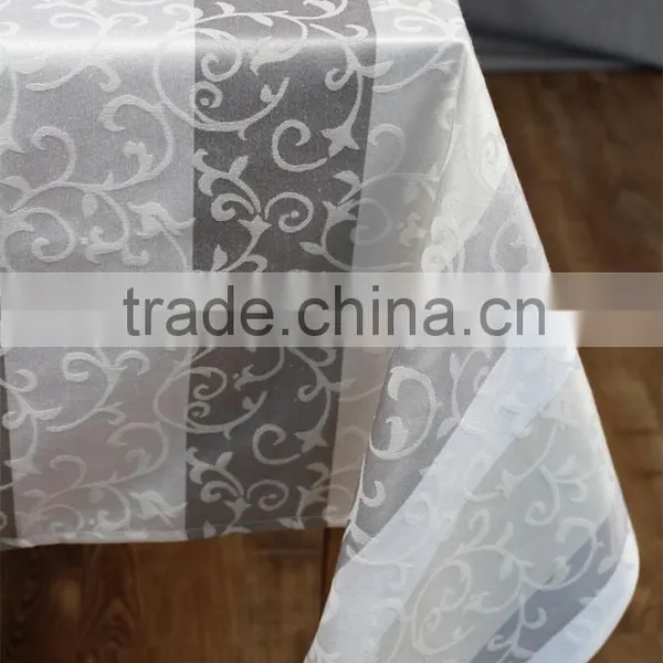 100% Polyester Luxury Fashion Yarn Dyed Jacquard Cheap Table Cloth photo-4
