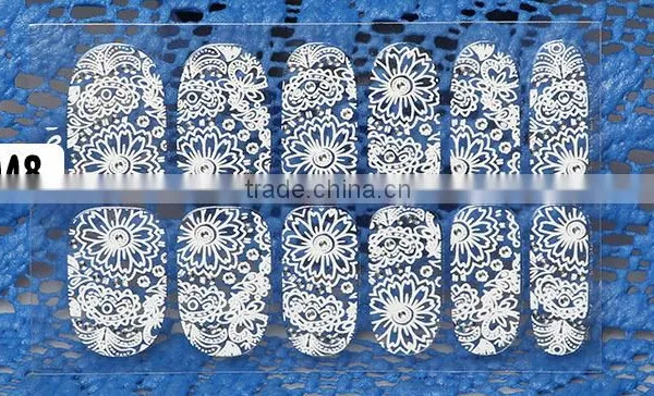 Lace Nail Art Sticke Popular Holographic Nail Decal Nail Art Sticker photo-4