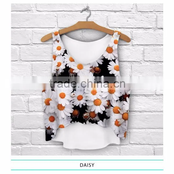 Aztec Style Wholesale Logo Print Custom Ladies Summer Short Bulk Tank Top photo-2