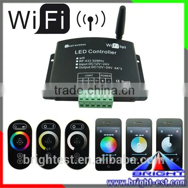 IOS/Android rf Led Dimmer Dmx RGBW LED RF & Wifi LED Touch Controller photo-2