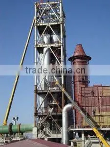 cylone preheater before clinker rotary kiln in cement plant