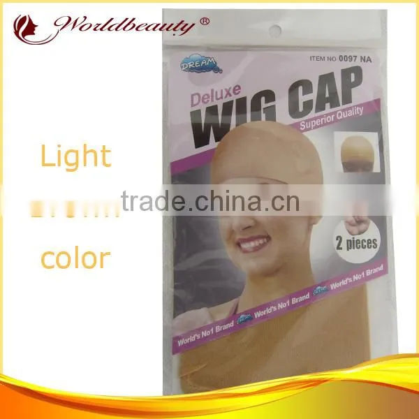 Stock 100% Human Hair Lace Wig Cotton Material Wig Cap