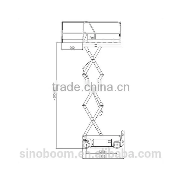 Mobile Hydraulic Custom Aerial Outdoor Scissor Lift Platform photo-3