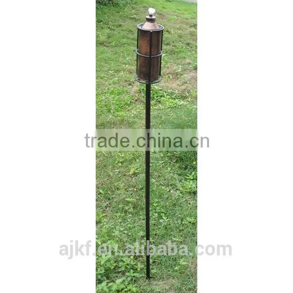 Metal and Glass Citronella Oil Lamp ,garden Torch,Tiki Torch photo-5