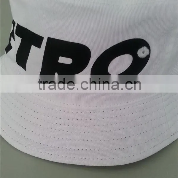 100% Cotton Woven Label Reversible Wearing Logo Front Printing Good Quality Bucket Hats photo-4