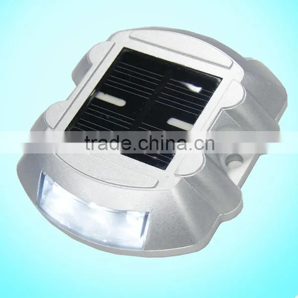 Led Solar Aluminum Horseshoe Shape Reflective Street Road Stud Marker Light