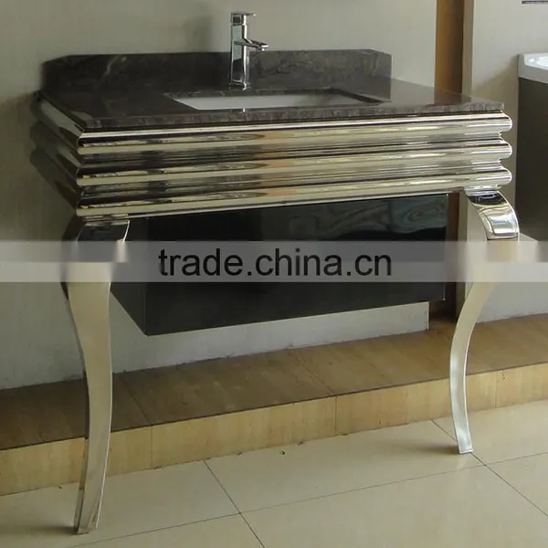 China Wholesale 304 Stainless Steel Vanity Furniture Bathroom Cabinet Y-8009 photo-5