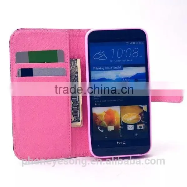 PU Printed Back Cell Phone Case For HTC M9 photo-5