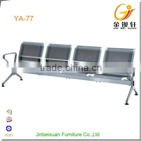Aalvanization Arms and Feet Bule Color 5-seater Barber Waiting Chairs photo-6