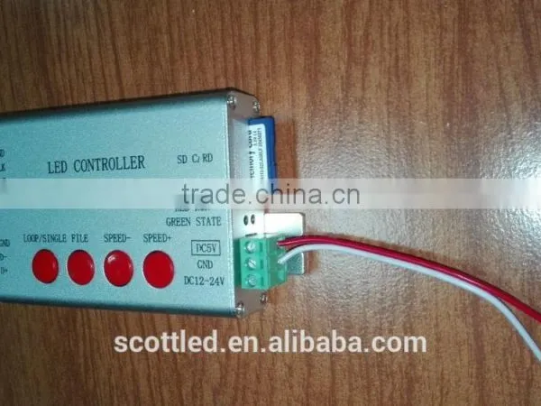T-1000B SD Card Color Changing Programmed Ucs1903/ws2811 Led Controller photo-3