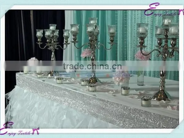 YHK#85 Fancy Table Skirt - Polyester Banquet Wedding Wholesale Chair Cover Sash Table Cloth Skirt Linen Quality Choice
