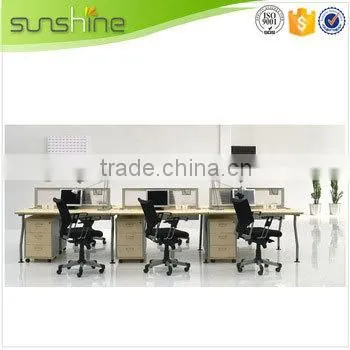 Modern New Design Office Workstation for 6 Person Artificial Slab China Funiture photo-4