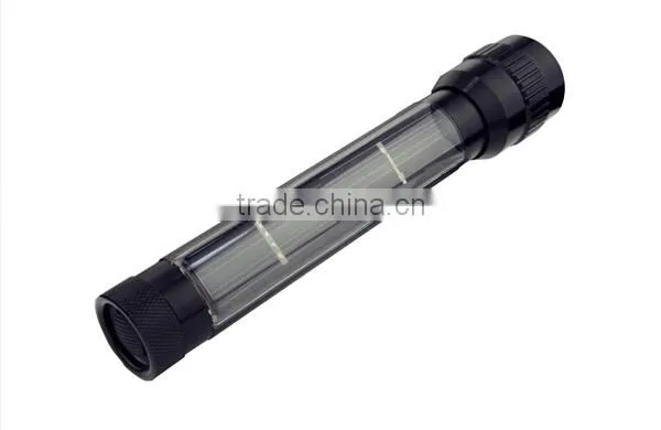 High Power Aluminium Zoom Focus Rechargeable Led Solar Flashlight photo-3