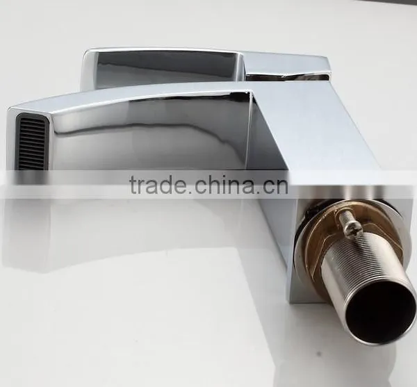 Deck Mounted Solid Brass Waterfall Hot and Cold Basin Tap 68 1101 photo-3