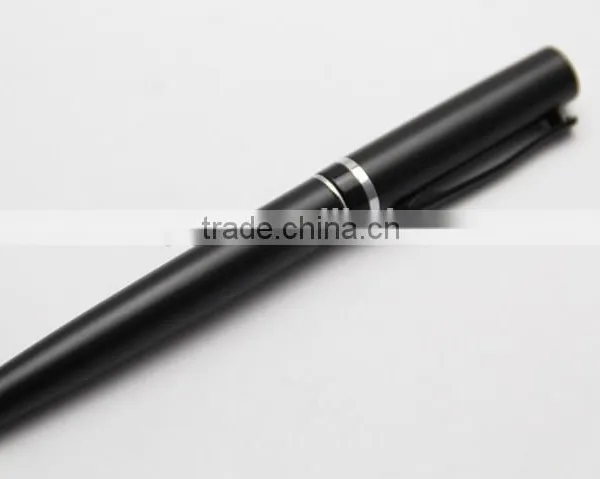 Black Silver Ring Roller Metal Pen photo-5