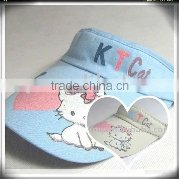 Child Visor Printed With Hello Kitty Design